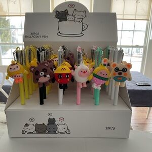 Cute Character Ballpoint Pens Set
